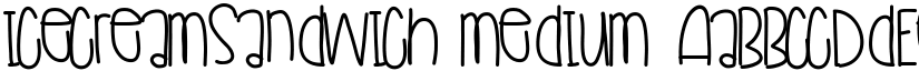 IceCreamSandwich Medium font