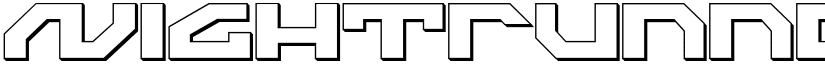 Nightrunner Shadow font