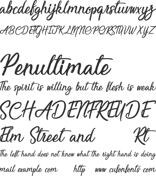 Saturday be like Madness font preview