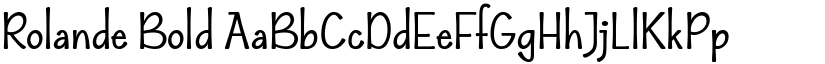 Rolande Bold font