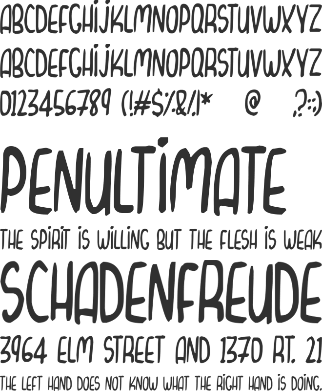Curvy Thins font preview