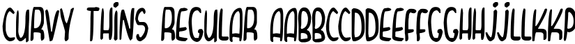 Curvy Thins Regular font