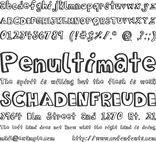 BistroBlock font preview