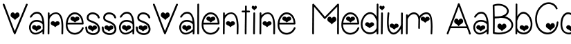 VanessasValentine Medium font