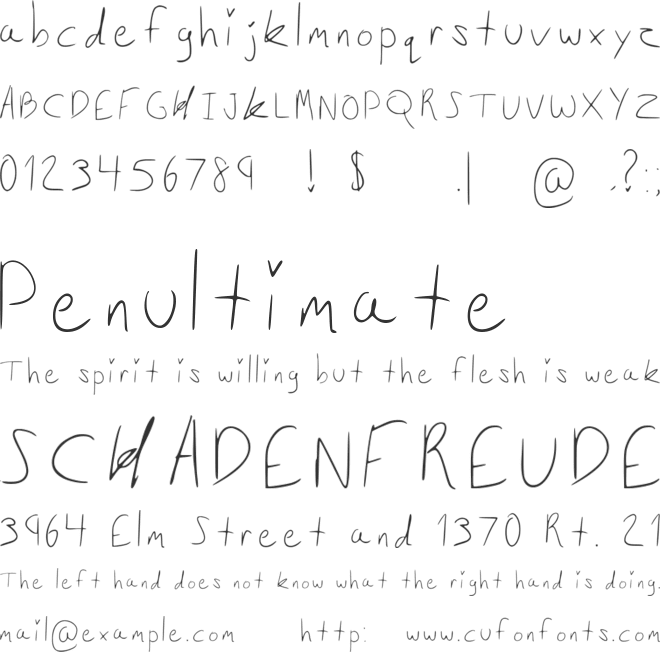 Zinniaseed font preview