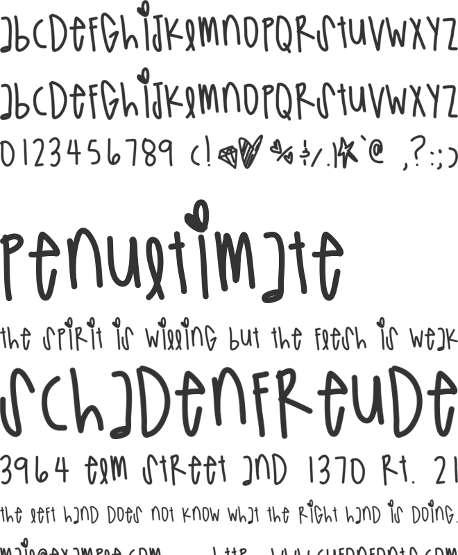 SuperVillain font preview