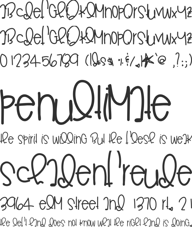 GoodMorning font preview