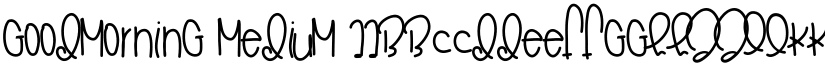 GoodMorning Medium font