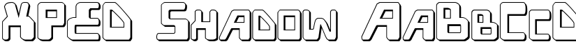 XPED Shadow font