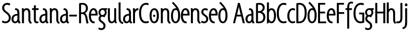 Santana-RegularCondensed font