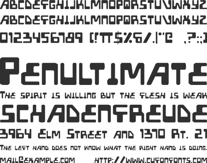 Xped font preview
