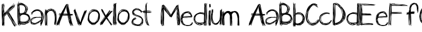 KBanAvoxlost Medium font