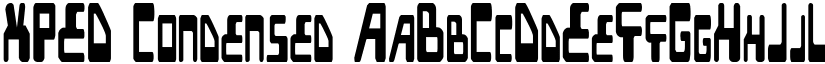 XPED Condensed font