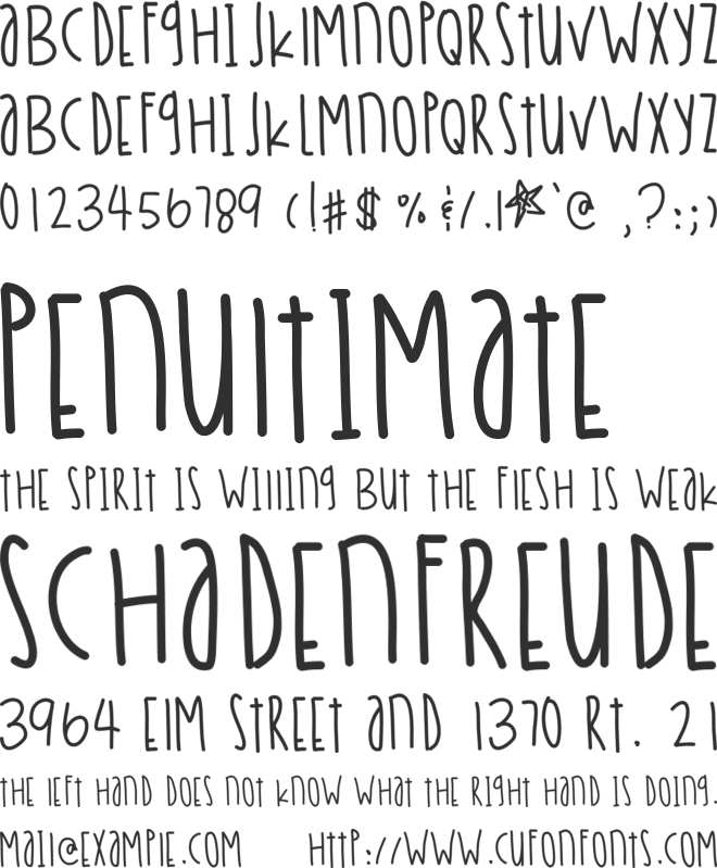 PeachCreamCreamsicles font preview