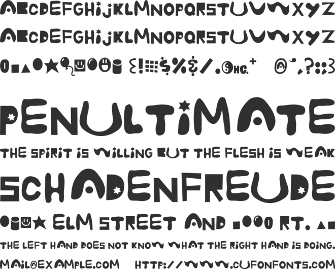 Chirurgeon font preview