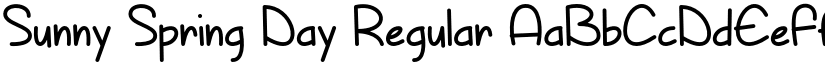 Sunny Spring Day Regular font