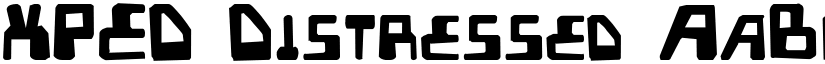 XPED Distressed font