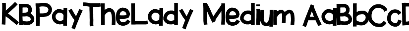KBPayTheLady Medium font