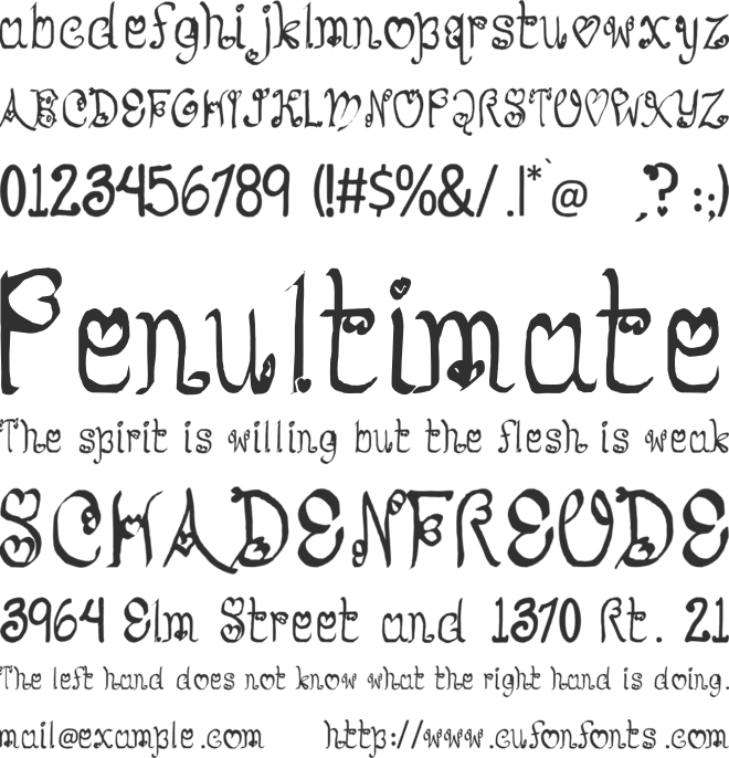 So Lovable font preview