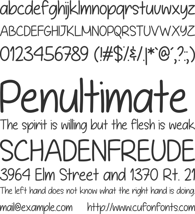 It is Definitely Possible font preview