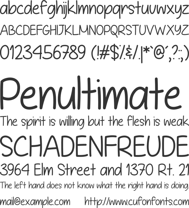 It is Definitely Possible font preview