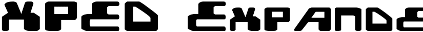 XPED Expanded font