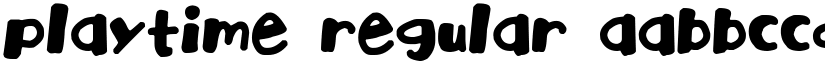 Playtime Regular font