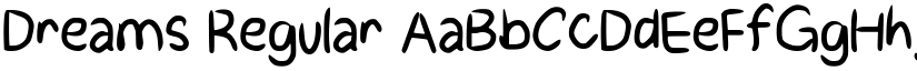 Dreams Regular font