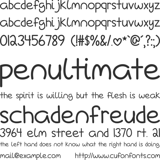 Love Is A Many Complicated Thing font preview