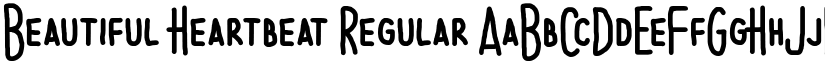 Beautiful Heartbeat Regular font