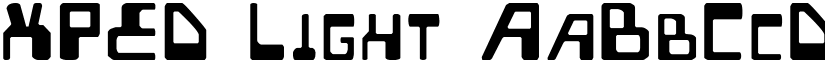XPED Light font