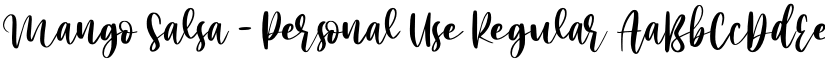 Mango Salsa - Personal Use Regular font