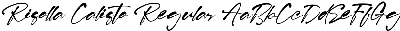 Risolla Calisto Regular font