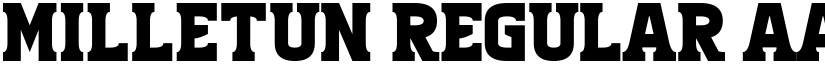Milletun Regular font