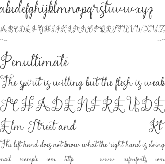 MadameNaila font preview