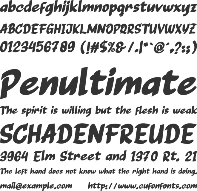 RAPID SQUAD font preview