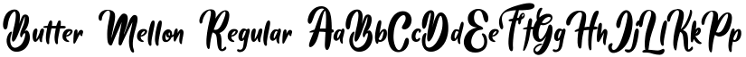 Butter Mellon Regular font