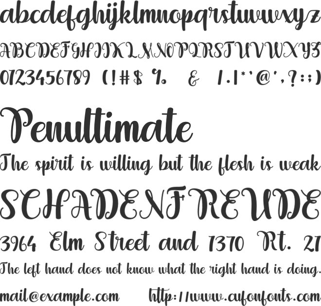 puttroe font preview