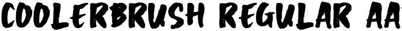 COOLERBRUSH Regular font