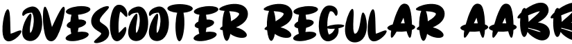 LOVESCOOTER Regular font