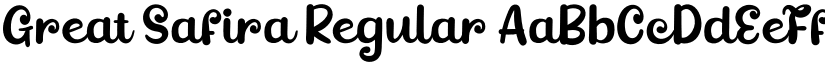 Great Safira Regular font