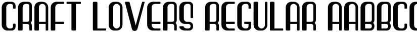 Craft Lovers Regular font