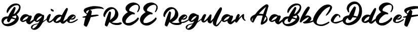 Bagide FREE font download
