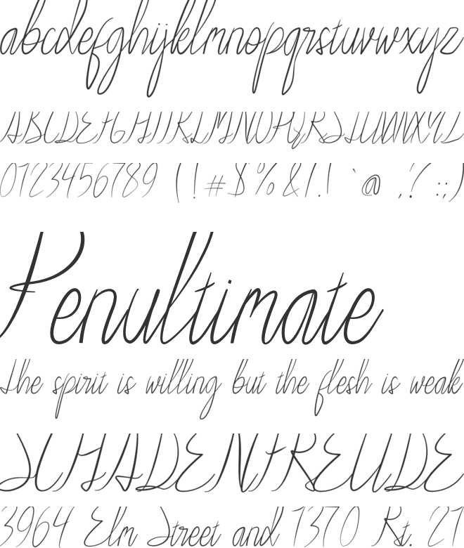 RalphBellagni font preview