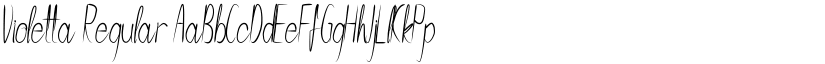 Violetta Regular font