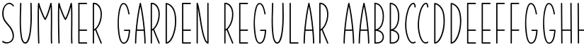 Summer Garden Regular font
