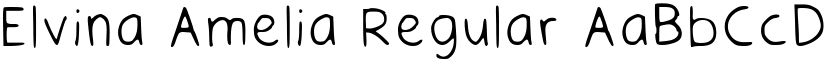 Elvina Amelia Regular font