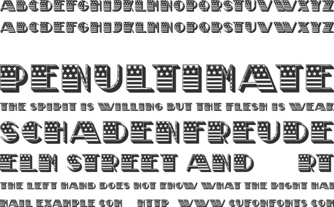 Funeral font preview