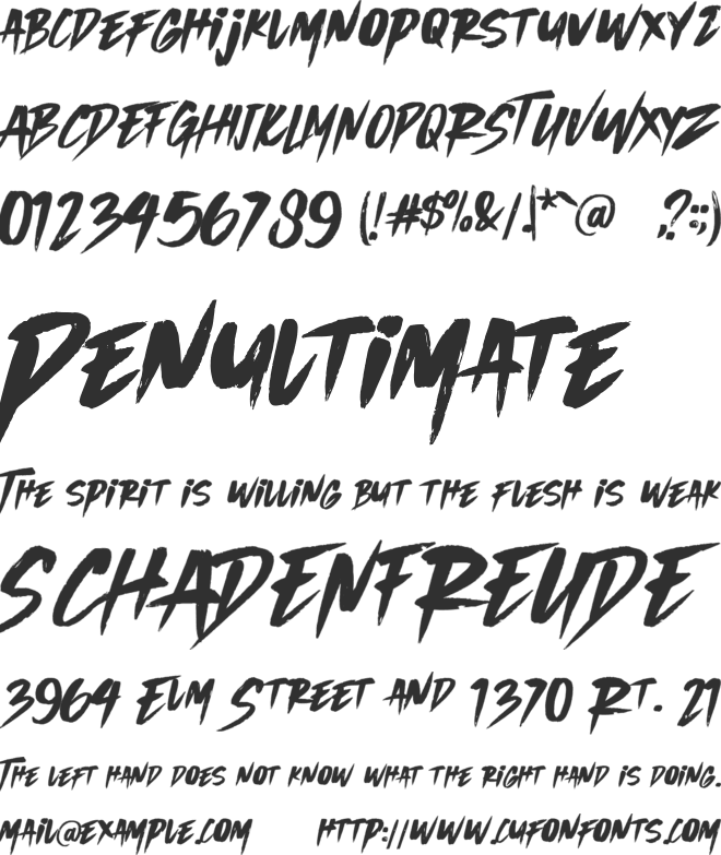 Wild Wolf font preview