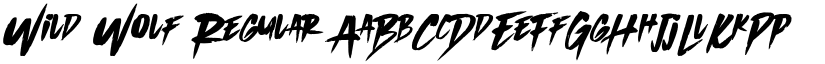 Wild Wolf Regular font